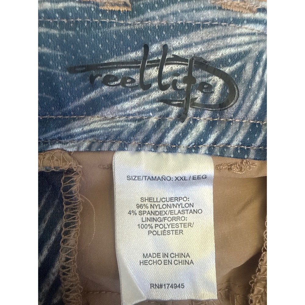 Reel Life Khaki Performance Fishing Shorts Womens XXL Tan Stretch Utility Hiking